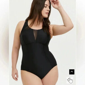 Torrid Active Wireless Racerback‎ One Piece Swimsuit 5X